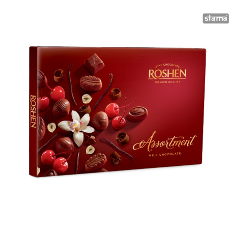 chi tiết Roshen Bonboniéra elegant 145g Milk Assortment