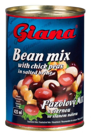 chi tiết Giana fazole 425ml mix s cizrnou EO ve slaném nálevu